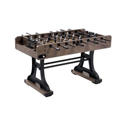 58-Inch Coventry Competition-Size Foosball Table – Premium Wood Grain Soccer Table with Steel Rods, Hidden Levelers & Cup Holders