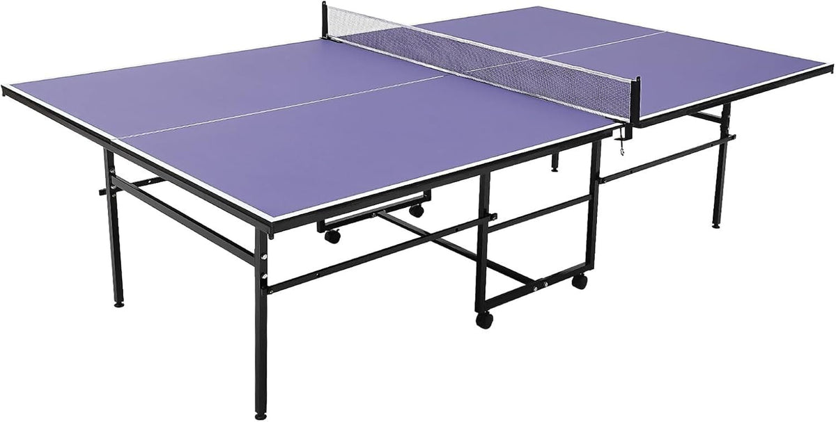 Portable Table Tennis Table 8FT Professional Indoor/Outdoor Tables Game Foldable